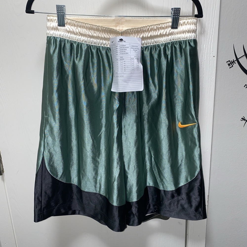Nike Dri Fit Basketball Shorts Green And Black‎ Mens Medium Sample